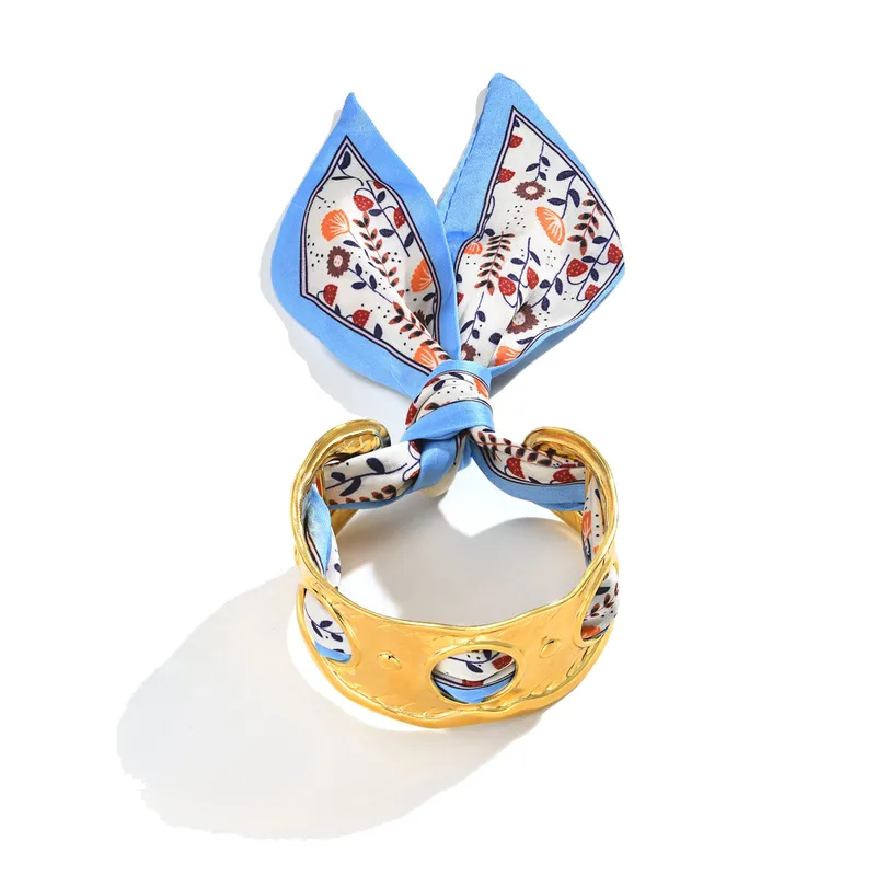Vintage Luxe Floral Cuff Bracelet