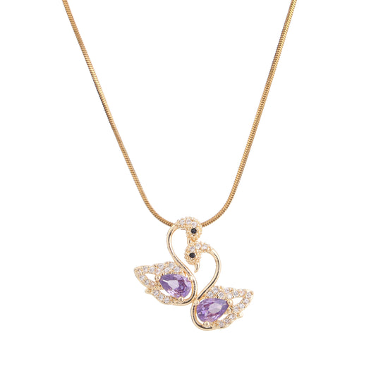 Soulmate Swan Charm Necklace