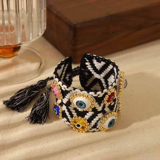 Boho Shield Evil Eye Bracelet