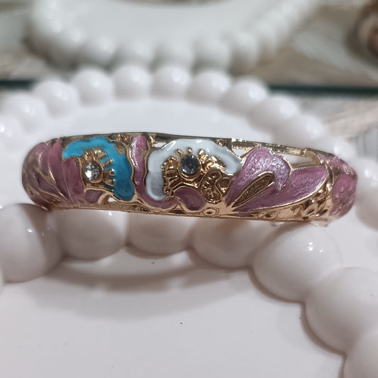 Celestial Bloom Bangle Bracelet