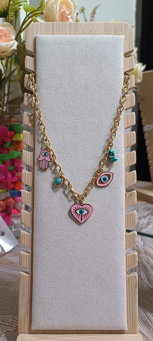 Eye of Love Charm Necklace