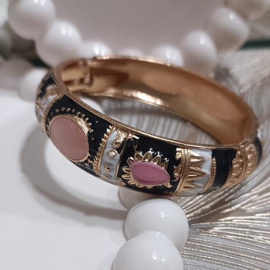 Midnight Blush Bangle Bracelet