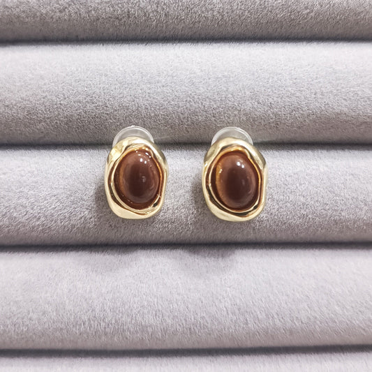 Tigereye Golden Studs
