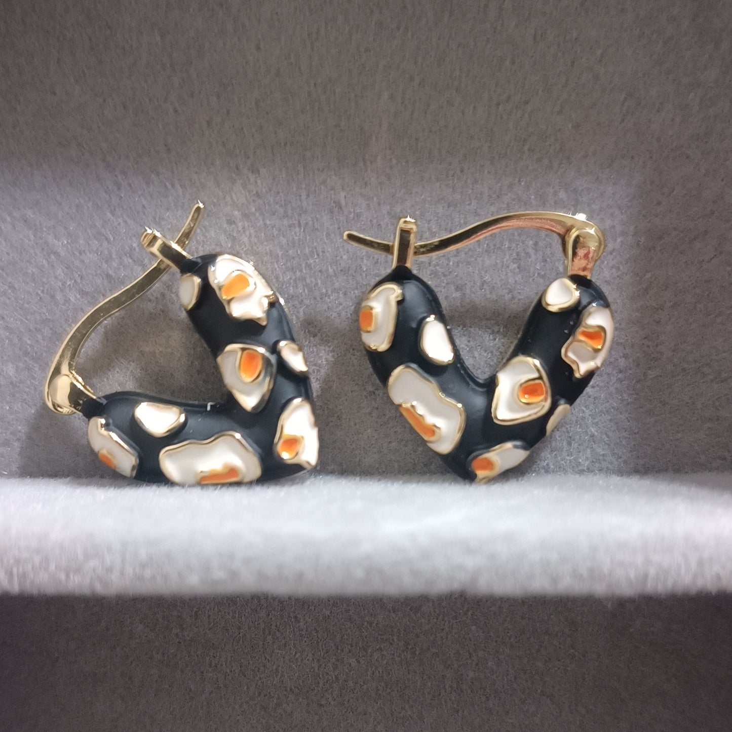 Twilight Enamel Heart Loops