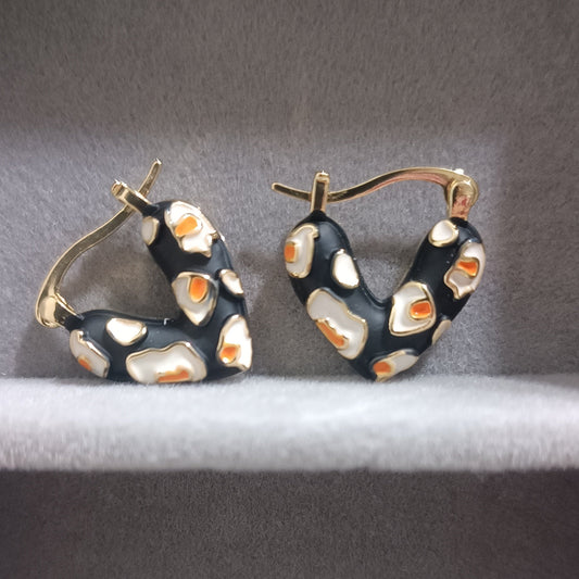 Twilight Enamel Heart Loops
