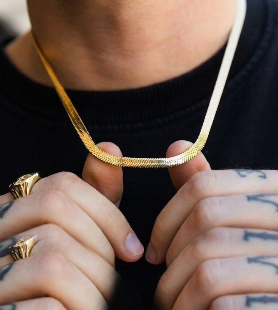 Gold Luxe Snake chain ( Golden)